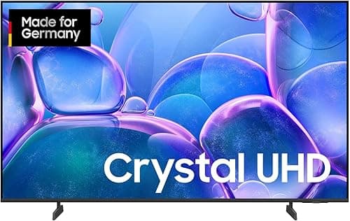 Samsung Crystal UHD 4K U7099F Téléviseur LED 43" (108 cm), processeur Crystal 4K, design MetalStream, SmartThings, Knox Security, Gaming Hub, AI Upscaling, Contenu gratuit, Smart AI TV