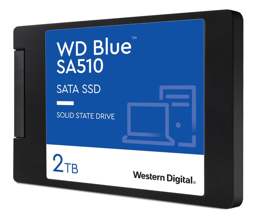 WD Blue SA510 2 To, SATA SSD jusqu'à 560 Mo/s, Comprend Acronis True Image for Western Digital, Clonage de dique et migration, sauvegarde souple et récupération, protection anti-rançongiciels - 1