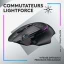 Logitech G G502 X Plus Lightspeed Souris Gaming RVB sans Fil - Souris Optique Boutons Hybrides LIGHTFORCE, LIGHTSYNC RVB, Capteur Gaming Hero 25K, Compatible avec PC - macOS/Windows - Noir - 2