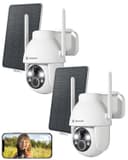 COCOCAM 2PCS 2K Camera Surveillance WiFi Exterieure sans Fil sur AI Détection Humaine, Vision Nocturne Couleur, Audio Bidirectionnel, 2.4GHz WiFi, Cloud - 1