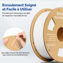 DEEPLEE PLA Filament 1.75mm, 1kg Spool Black. Accuracy ±0.2mm, Perfect Winding, No Jams. Compatible with FDM 3D Printers - 4