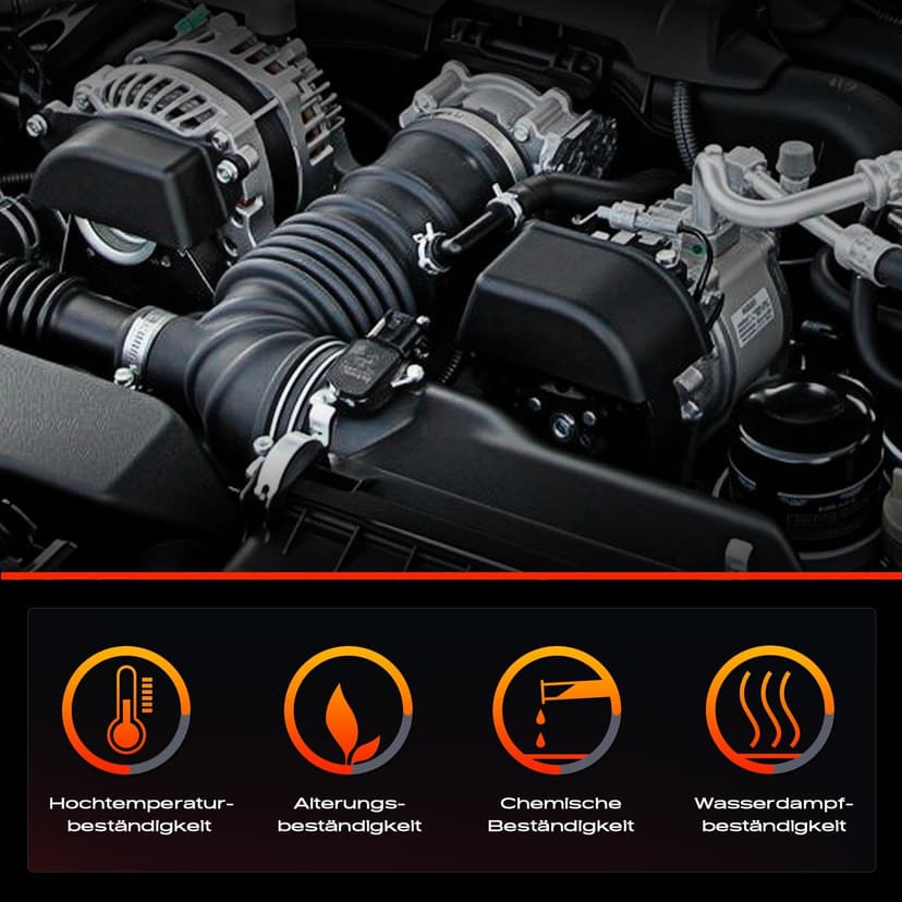 Frankberg Air Intake Hose Petrol Compatible with Aveo/Kalos Hatchback T250 T255 1.2L 1.4L 2006-2024 Kalos Saloon KLAS 1.4L 2002-2004 Replace# 96536712 - 7