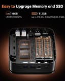 NiPoGi Hype H1 Mini PC ΑМD 7735HS (Max 4.75GHz, 8C/16T) 16GB LPDDR5 5500MHz/512GB M.2 2280 NVMe PCle3.0x4, DP1.4+HDMI 2.0+Type-C 4K Triple Display/ WiFi6/BT5.2 Desktop PC W-11 - 6