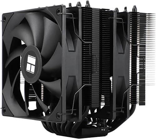 Thermalright TR Phantom Spirit 120 SE BLACK CPU Cooler, Dual TL-C12B V2 PWM Fan and Double Towers, 7 Heatpipes Heatsink Cooler, for AM4/AM5 & Intel LGA1851/115X/1200, Computer CPU Cooling, Black