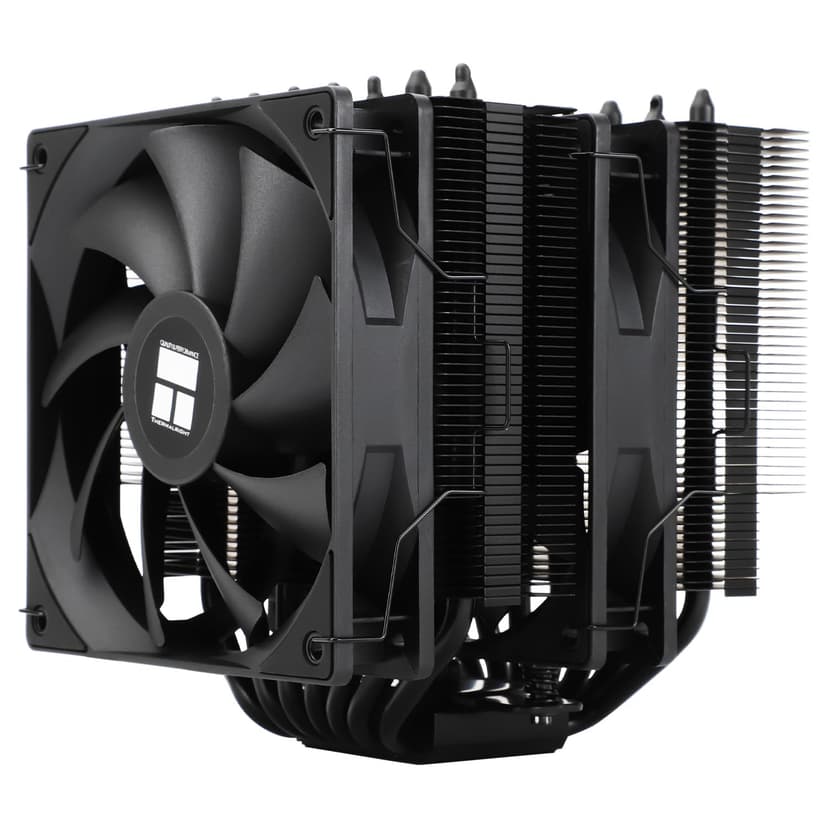 Thermalright TR Phantom Spirit 120 SE BLACK CPU Cooler, Dual TL-C12B V2 PWM Fan and Double Towers, 7 Heatpipes Heatsink Cooler, for AM4/AM5 & Intel LGA1851/115X/1200, Computer CPU Cooling, Black - 1
