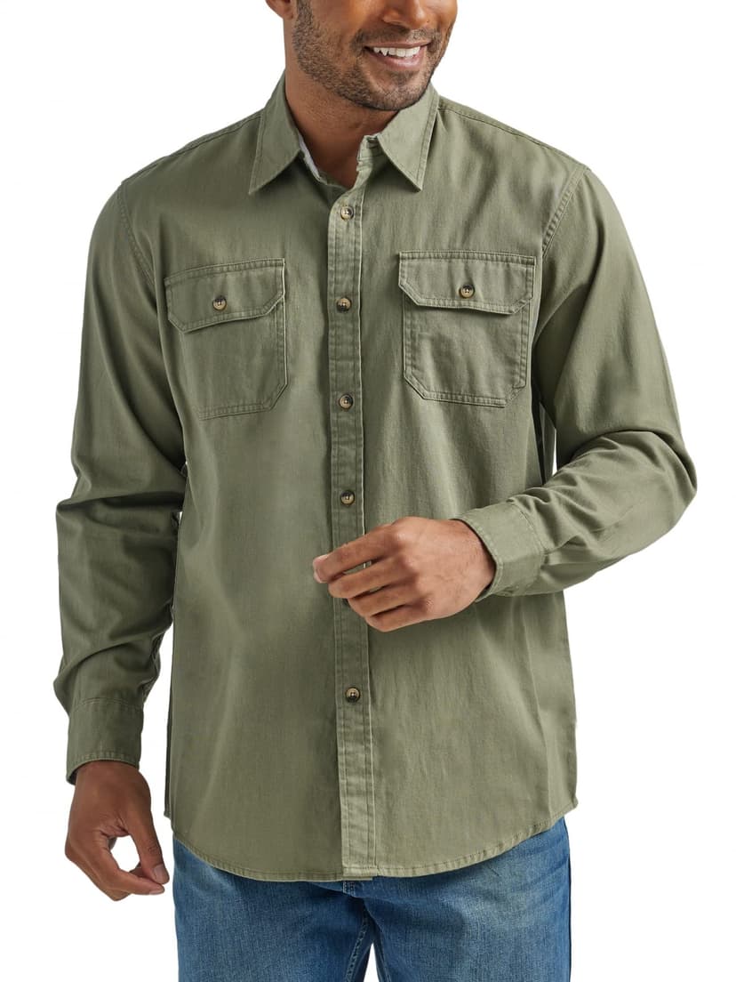 Wrangler Authentics Men's Men's Long Sleeve Classic Woven Shirt Men's Long Sleeve Classic Woven Shirt - 1