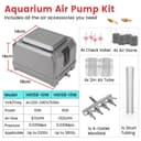 hygger Aquarium Air Pump, 1325L/H Fish Tank Air Pump, 15W Adjustable Powerful 4 Outputs Aquarium Oxygenator up to 3800L Aquariums - 6