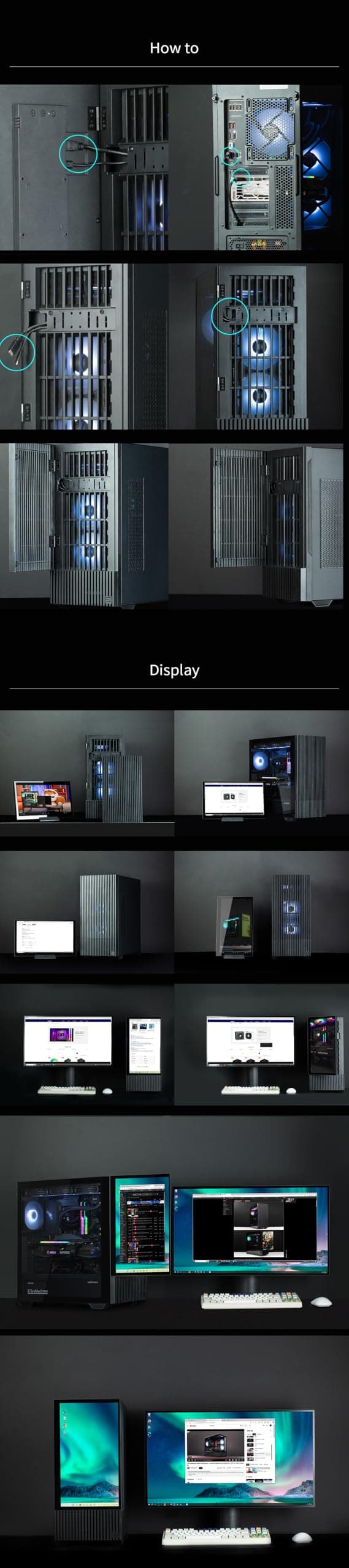 Zalman Z10 DS Medium Tower Case with 15.6 Inch Screen Black - 8