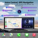 Wireless Car Stereo for Apple CarPlay and Android Auto, 10.26 Inch Touch Screen Car Radio with 4K Dashcam Front and Rear Camera 1080P HD/Bluetooth/FM/AUX/64G TF/Mirror Link/Voice Control/GPS - 4