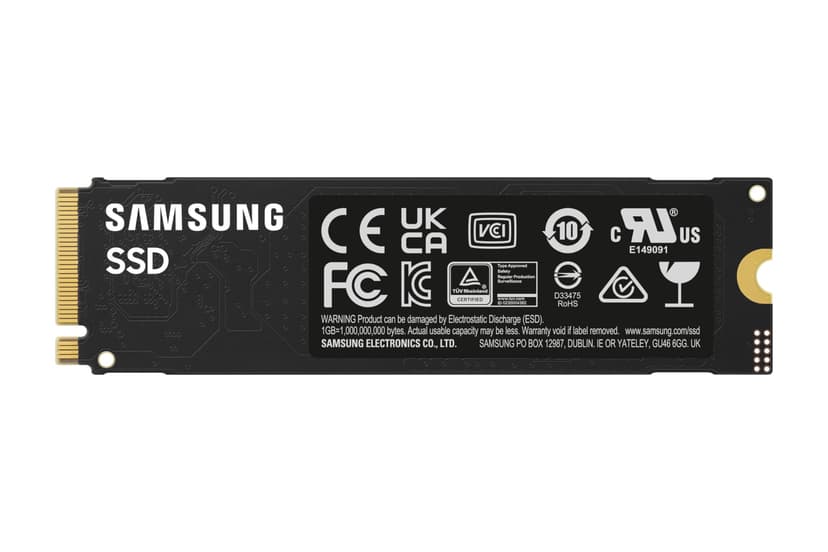 Samsung 990 EVO Plus, 2TB, PCIe 4.0 x4 / 5.0 x2, NVMe2.0 (up to 7250 MB/s), NVMe M.2 (2280), Internal Solid State Drive (SSD), MZ-V9S2T0BW - 2