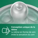 Philips Avent Kit biberons en verre Natural Response pour nouveau-né - 5 biberons, 2 sucettes Ultra Soft 0-6 mois, goupillon, sans BPA (modèle SCD879/11) - 4