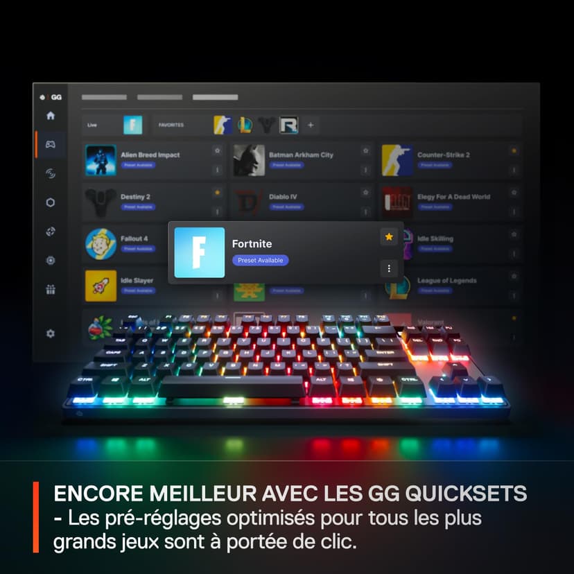 SteelSeries Apex Pro TKL Gen 3 - Clavier Gaming-HyperMagnetic - OmniPoint 3.0 - Actionnement Ajustable - Déclenchement Rapide-Préréglages prêts à Jouer - Toucher Rapide/SOCD - OLED -FR Layout AZERTY - 4