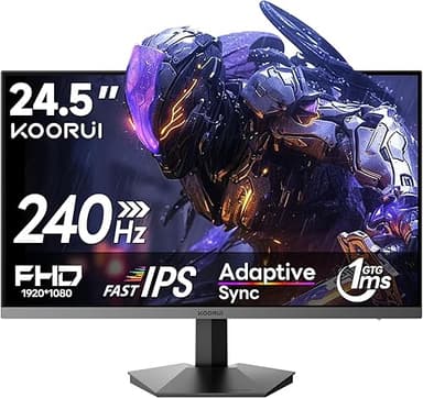 KOORUI Écran de Jeu 24,5 Pouces, écran Full HD 240 Hz, Da…