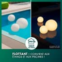 EASYmaxx Lampe solaire LED avec changement de couleur - Lampe de jardin décorative avec éclairage LED - Magnifiques effets de lumière avec capteur de lumière du jour pour l'intérieur et l'extérieur - - 4