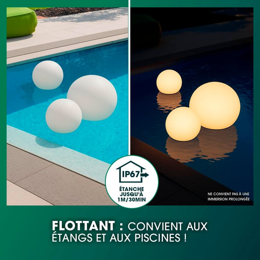EASYmaxx Lampe solaire LED avec changement de couleur - Lampe de jardin décorative avec éclairage LED - Magnifiques effets de lumière avec capteur de lumière du jour pour l'intérieur et l'extérieur - - 4