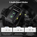NEEWER CM28 PRO Wireless Lavalier Lapel Microphone System with Charging Case 48KHz 16 Bit Uncompressed Audio Noise Canceling 4GB Storage 9Hrs Recording Compatible with iPhone iPad Android Camera PC - 4