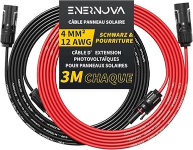Câble Solaire 4mm²/6mm², Cable Panneau Solaire 1/2/3/5/8/…