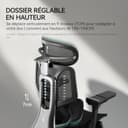 Hbada E3 Pro Chaise de Bureau Ergonomique Fauteuil de Bureau - Soutien Lombaire Dynamique 3 Zones, Appui-Tête 4D Réglable, Accoudoirs 6D Réglables, Pivotant avec Repose-Pieds, Noir - 6