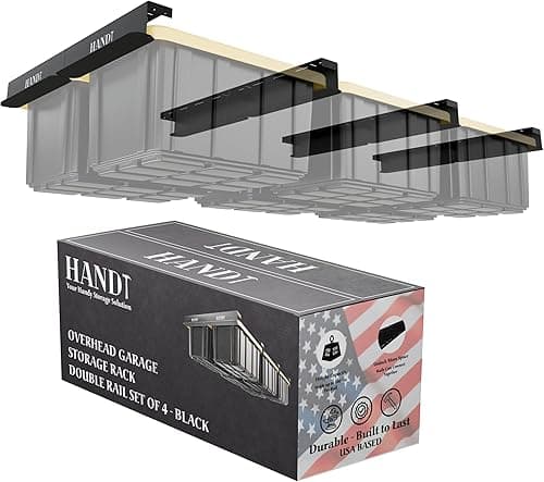 HANDT Overhead Garage Storage Rack, Connectable Heavy Dut…