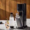 sodastream Duo – Machine à eau pétillante, 1 bouteille 1L sans BPA et 1 bouteille en verre 1L incluses, noire - 2