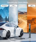 WityCharge Electric Car Charger 3.7 kW – 7 M/6-16 A Electric Car Charging Cable with Wall Mount Bag, Delayed Charger, Digital LCD, IP65, Compatible with EVs(IEC 62196-2) & PHEVS - 5
