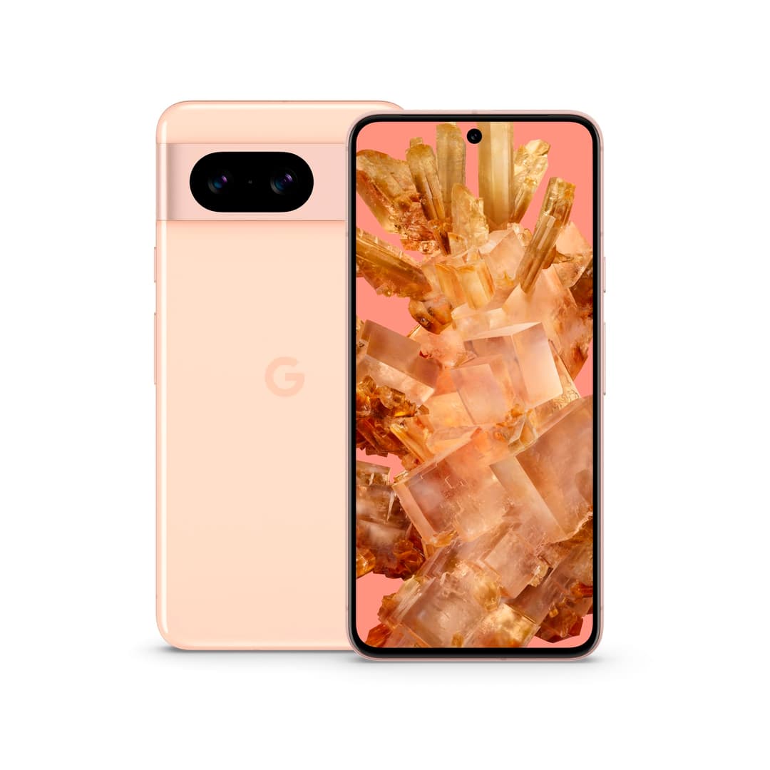 Google Pixel 8 – Unlocked Android smartphone with advanced Pixel Camera, 24-hour battery and powerful security – Rose, 128GB (Renewed)