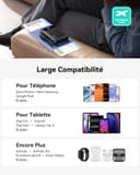 INIU Batterie Externe, 22.5W Fast 20000mAh Power Bank Charge Rapide, Powerbank Portable USB C Input & Output PD3.0 QC4.0 Chargeur Compatible avec iPhone16 15 14 13 12 11 Pro Max Samsung 24 23 22 21 - 7