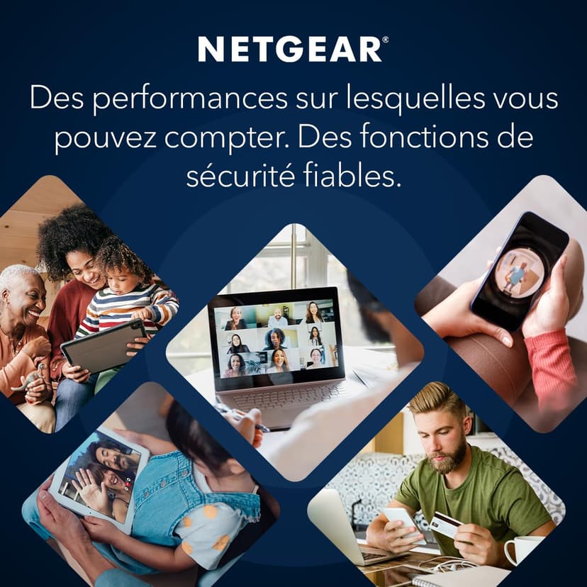 NETGEAR Orbi, Système Mesh WiFi 7, RBE773, 3-Pack, Jusqu'à 11 Gbps, Couvre jusqu'à 540 m², 100 appareils, 2.5GB Internet Port, Tri-Band BE11000, Compatible Murs épais et Toutes Box Internet - 3