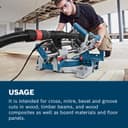 Bosch Professional GCM 8 SJL Sliding Mitre Saw (216 mm Blade, 70 mm Vertical, 312 mm Horizontal Cut Capacity, 2 Saw Blades, Dust Extraction System, Lightweight, Compact Design, Amazon Exclusive Set) - 4