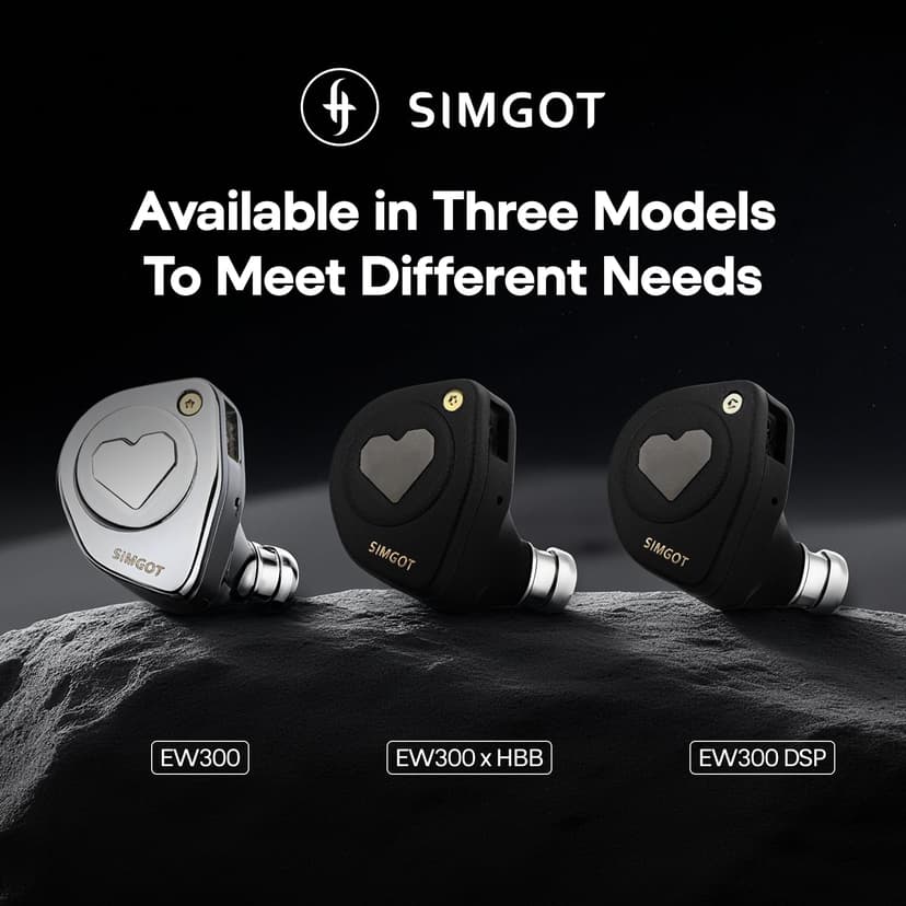 HIFIXAUDIO SIMGOT EW300 in Ear Monitor, 1DD+1Planar+1PZT Hybrid Driver IEM Earphones, HiFi Wired Earbuds with Detachable Nozzles, Gaming Earbuds with OFC IEM Cable for Audiophiles (SIMGOT-EW300) - 6