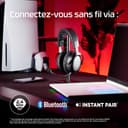HyperX Cloud III S, Casque Gaming sans Fil, Bluetooth/2,4 GHz, PC/PS5/Xbox, jusqu'à 200h de Batterie, transducteurs 53 mm, DTS, Micro 10 mm, Noir - 3