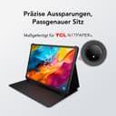 TCL Tablet Case for NXTPAPER 14 – Slim PU Leather Flip Cover with 3 Adjustable Angles, Magnetic Stylus Holder & Auto Sleep/Wake Function – Black - 4