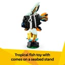 LEGO Creator 3in1 Wild Animals: Tropical Toucan with a Flower - Toy Animal Transforms into a Butterfly Figure or a Tropical Fish - Creative Gift for 7+ Year Old Girls & Boys - 31173 - 6