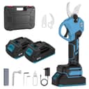 Sécateur Électrique Sans Fil 40 mm, Secateur Electrique avec Batterie 3000mAh, Lames Sharp SK5, Moteur Sans Balais, Écran LED, Sécateur sur Batterie pour Vigne, Olivier, Arbre Fruitier, Jardinage - 1