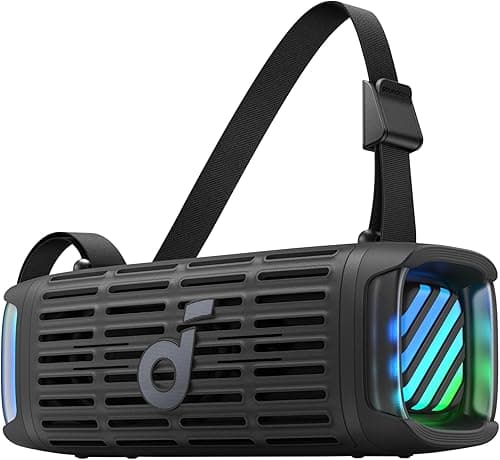 soundcore Boom 3i by Anker, Rugged Outdoor Speakers, IP68 Waterproof, Floating Playback, Saltwater Resistant, 50W Portable Speaker, Bluetooth 5.3, 16-Hour Playtime, TWS, Kayaking/Fishing/Camping