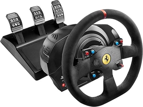 Thrustmaster T300 Integral Alcantara - High-Performance Racing Wheel and Pedal Set with Force Feedback for PC, PS4, and PS5, PS5 Pro