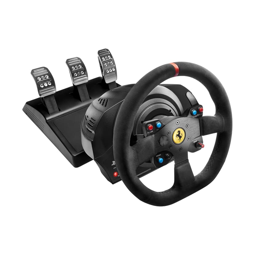 Thrustmaster T300 Integral Alcantara - High-Performance Racing Wheel and Pedal Set with Force Feedback for PC, PS4, and PS5, PS5 Pro - 1