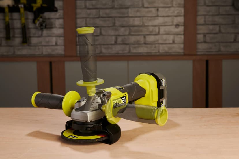 Ryobi RAG18BL-0 18V ONE+ 125mm Cordless Angle Grinder (Battery & Charger Excluded) - 2