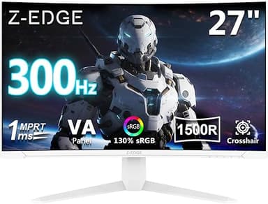 Z-Edge 27 Inch 300Hz Curved Gaming Monitor 1ms MPRT Full …