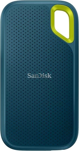 SANDISK Extreme Portable SSD 8TB (up to 1050 MB/s Read, 1,000MB/s Write, USB-C, NVMe Solid State Performance, IP65 Rated for dust and Water Resistance, Updated Firmware) Monterey