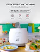 CUCKOO CR-1095 10-Cup (Uncooked) / 20-Cup (Cooked) Basic Rice Cooker and Warmer with Nonstick Inner Pot, Switch Press (White) - 2