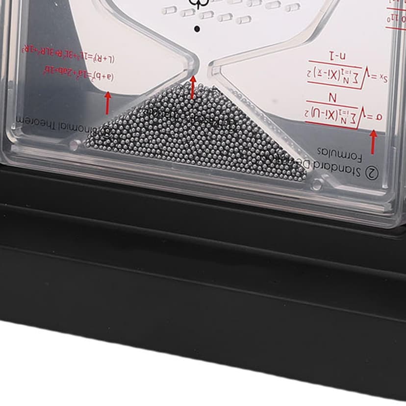 CHEOTIME Galton Board, Probability Demonstrator Effective Statistical Law Experiment Model Dalton Board Physics Lab Teaching Tool with 2800 Metal Beads - 8