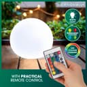 EASYmaxx LED Solar Light with Colour Changing, Decorative Garden Light with LED Lighting, Beautiful Light Effects with Daylight Sensor, Indoor and Outdoor Garden Decoration, Weatherproof IP67, Ball - 6