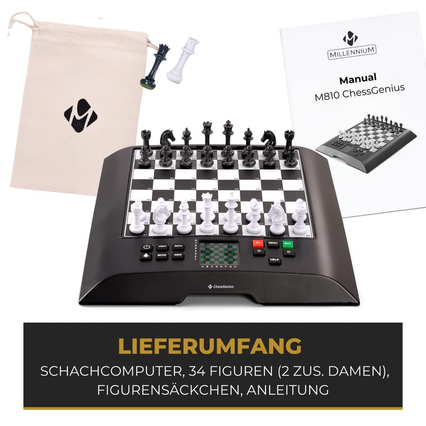 MILLENNIUM ChessGenius M810 - Jeu d'échecs électronique avec Le Logiciel mondialement connu de Richard Lang. l'un des Jeux d'échecs électroniques Les Plus puissants avec > 2000 ELO. - 6