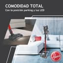 Hoover H-FREE 100 HF122GPT - Cordless Stick Vacuum, Cyclonic, Pet Bristle Brush, Removable 22V Lithium Battery, 40min, 0.9L, LED Lights, 2 Speeds - 5