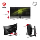 MSI MAG 345CQR 34" UWQHD Curved Gaming Monitor - Rapid VA 1500R 3440 x 1440, 180 Hz / 1 ms, Adaptive-Sync - DP 1.4a, HDMI 2.0b CEC - 5