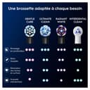 Oral-B iO Series Gentle Care Black, Original Replacement Round Brush Heads, Angled Bristles for Plaque Removal, Softest Brush Head, for Sensitive Gums, Designed for Oral-B iO Electric Toothbrushes, 10 - 8