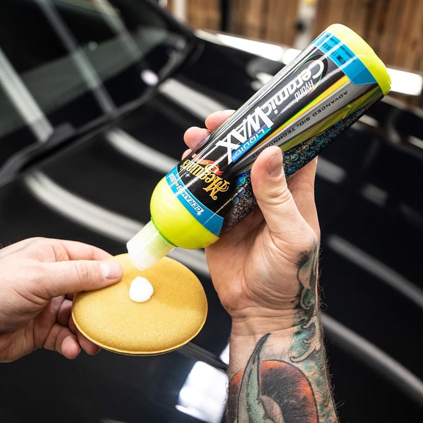 Meguiar's Hybride keramische vloeibare autowas, geavanceerde SiO2-technologie voor eenvoudige keramische bescherming, langdurige waterkralen en verfafdichtingsmiddel, eenvoudige afveegtoepassing, 473 - 8