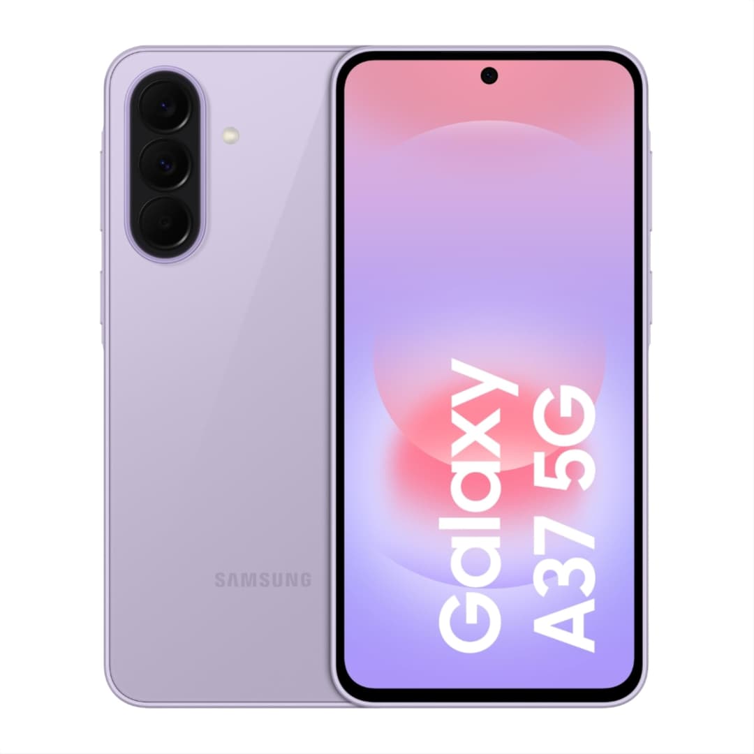 Samsung Galaxy A37 5G (Awesome Lavender, 8 Go de RAM, 256 Go de stockage), IA agentique, triple caméra avec vidéo de nightographie, autonomie de 2 jours, mises à niveau du système d'exploitation 6