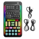 Portable Voice Changer, I9 Live Sound Card Handheld Microphone Voice Changer with 8 Sound Effects, Sound Disguiser for PS4 PS5 PC Phone Laptops - 1